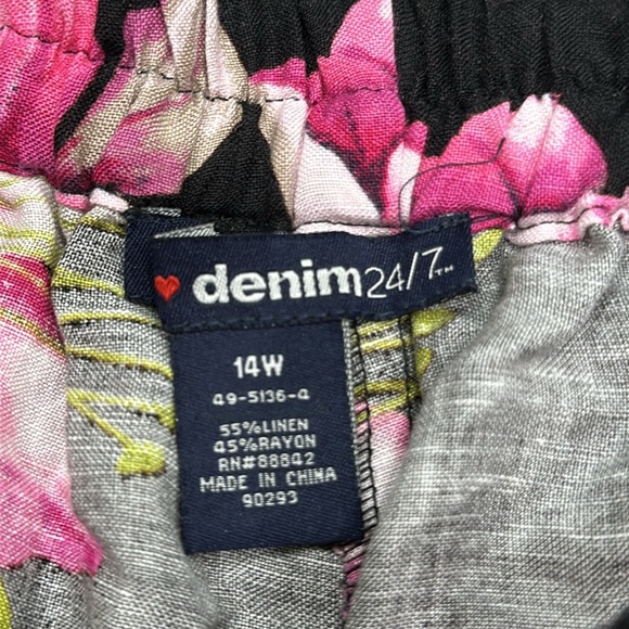 Rayon/Linen Pocket Wide Leg - Picture 6 of 10